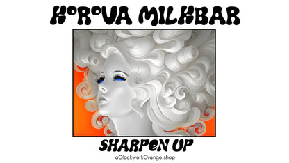 Korova Milkbar Sharpen Up. Long Sleeve Fitted Crew.