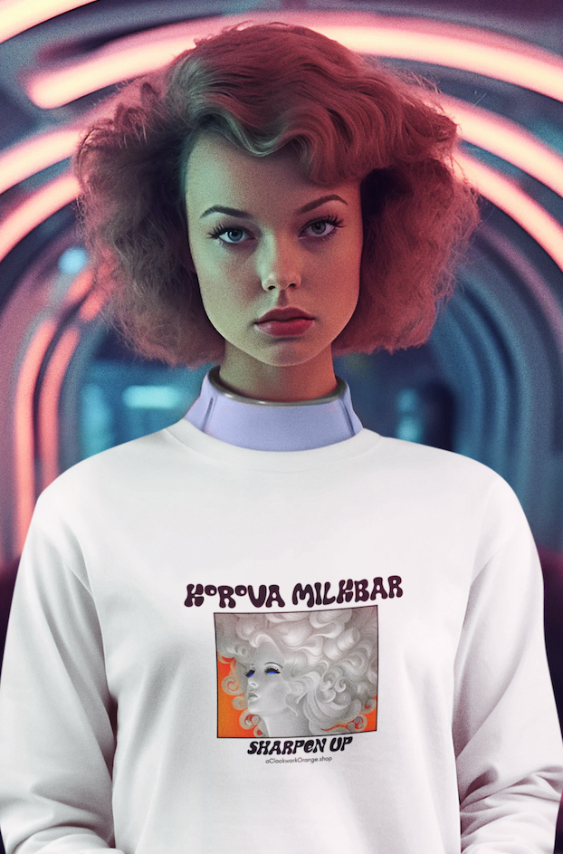 Korova Milkbar Sharpen Up. Unisex Organic Raglan Sweatshirt.